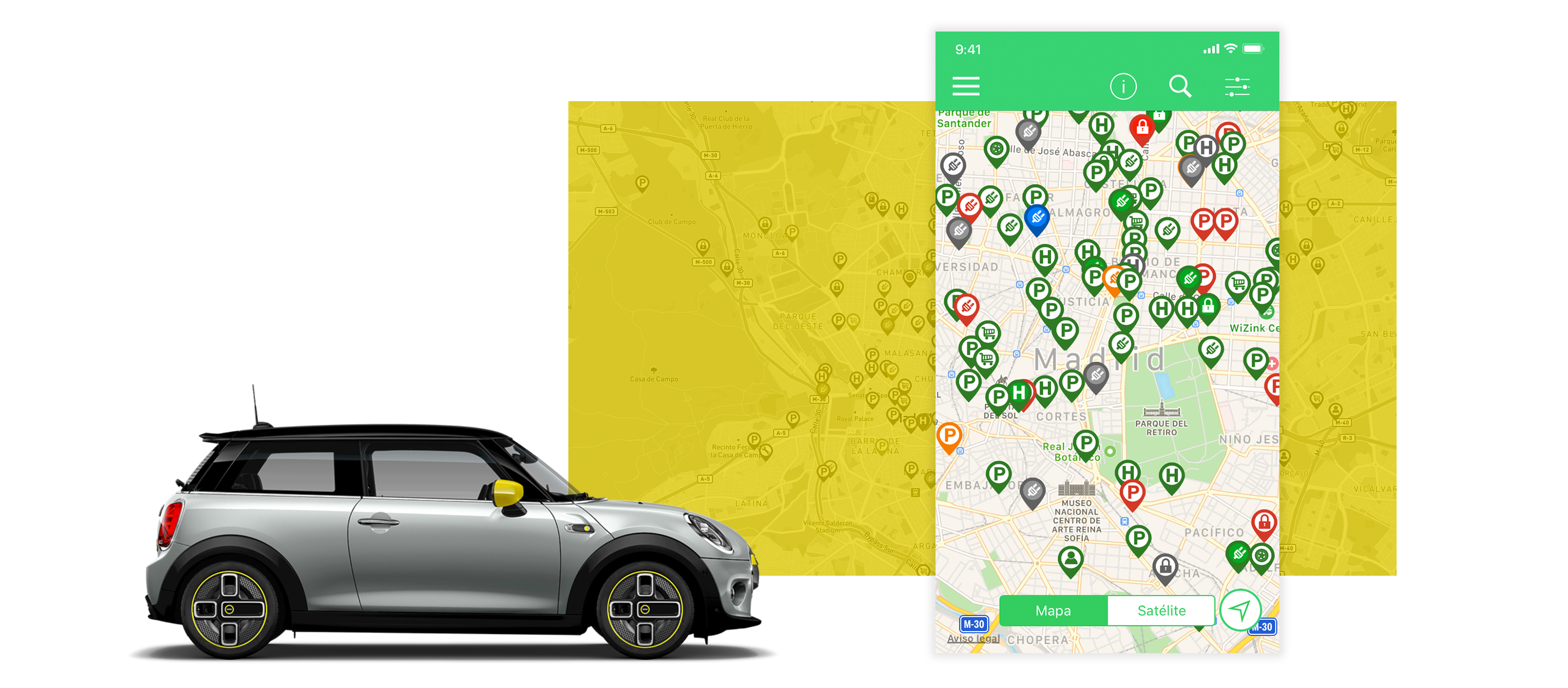 mapa mini electric
